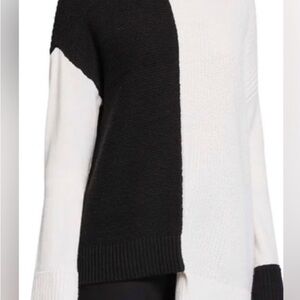 Alice + Olivia Monochrome Block Sweater  NWT size XS